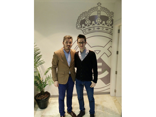 Germán Posada, CEO de la compañía y Miguel Herreros, Franquiciado de Blablatel en Albacete