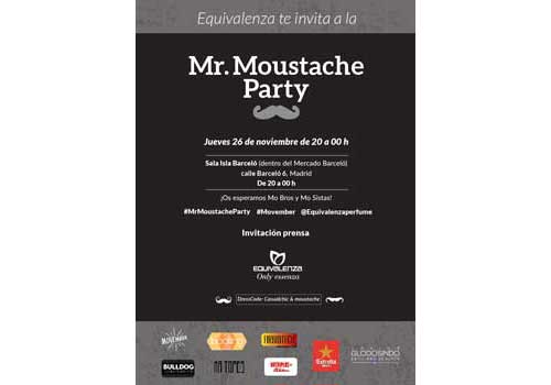 Equivalenza celebra Mr Moustache Party en Madrid para concienciar sobre la salud de los hombres
