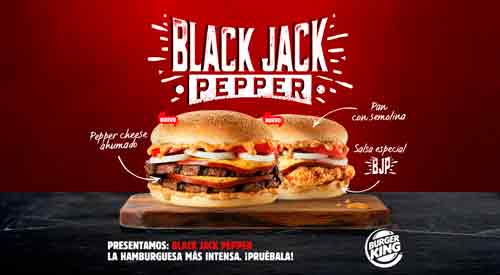 BURGER KING® ESPAÑA presenta Black Jack Pepper 
