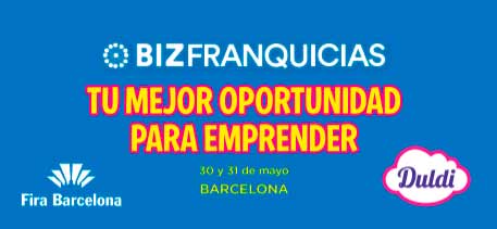 Duldi Franquicias. BizBarcelona, se esperan más de un centenar de marcas con planes de implantación o expansión en el mercado catalán, entre las que nos podréis encontrar.