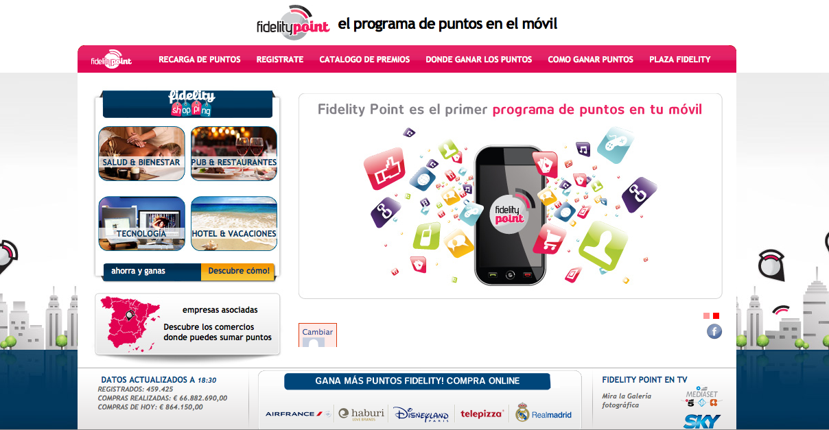  La franquica Leader Mobile ha lanzado esta semana la nueva página web de su producto estrella fidelitypoint.net